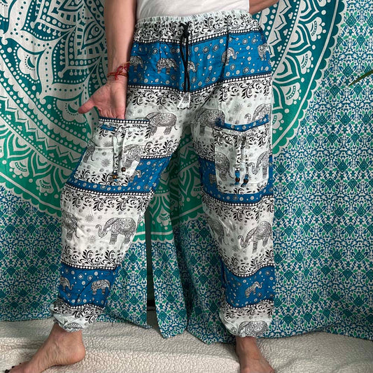 Thai Drawstring two pocket Harem Pants