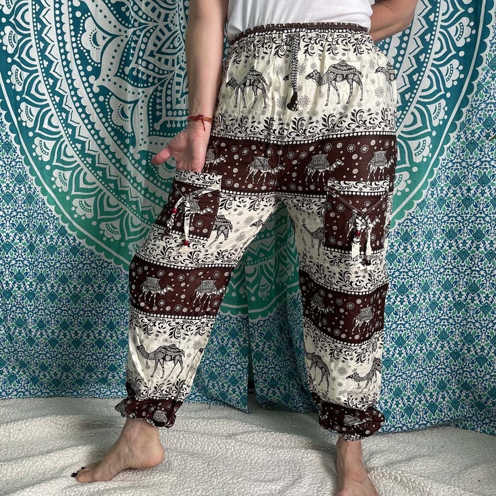 Thai Drawstring two pocket Harem Pants