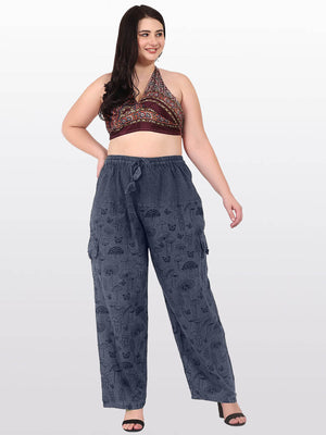 Unisex Hippie Pants Women Mushroom Pants