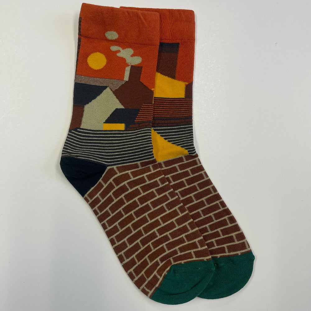 Factory patterned sock