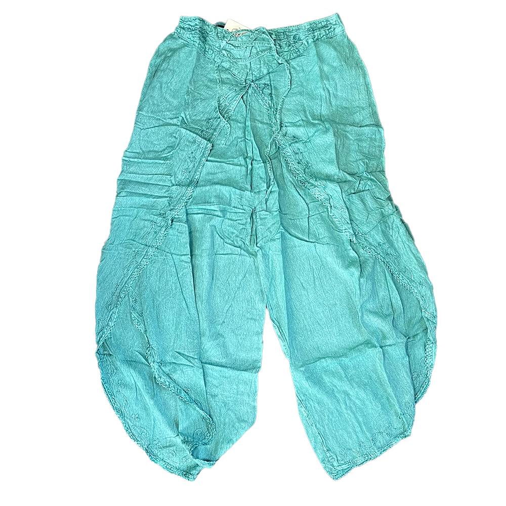 Women Stonewashed Casual Pants