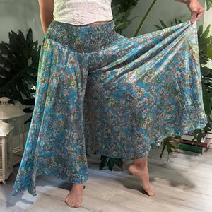 Super Wide Leg Silk Palazzo Pant
