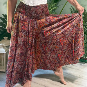 Super Wide Leg Silk Palazzo Pant