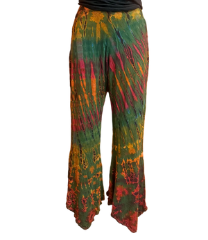 Colorful tie-dye pants