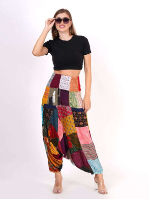 Boho Patchwork Harem Pants