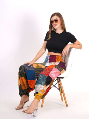 Boho Patchwork Harem Pants