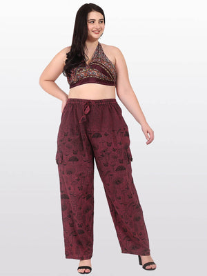 Unisex Hippie Pants Women Mushroom Pants