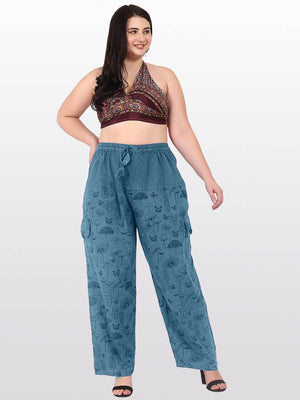 Unisex Hippie Pants Women Mushroom Pants