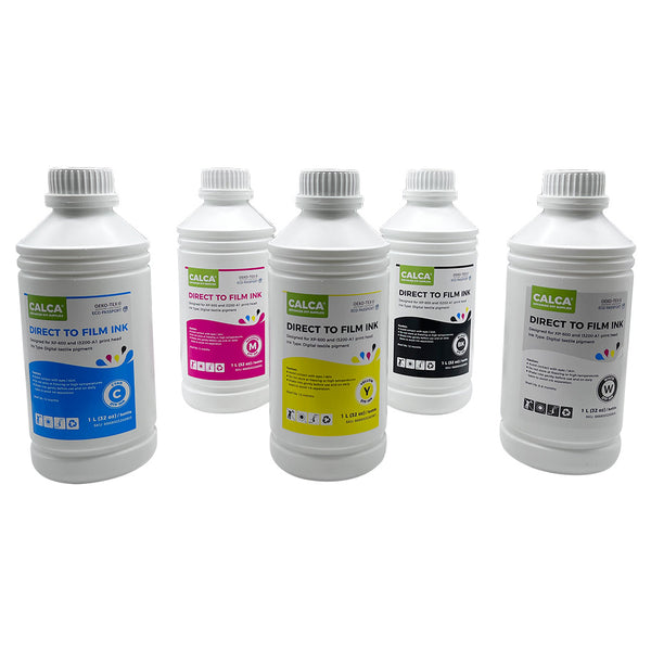 CALCA Direct to Transfer Film Ink for Epson Printheads. 32 oz, Bottle of 1L, Water-based DTF Inks