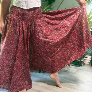 Super Wide Leg Silk Palazzo Pant