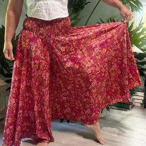 Super Wide Leg Silk Palazzo Pant