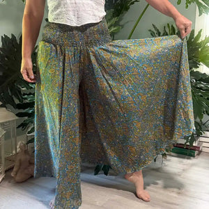 Super Wide Leg Silk Palazzo Pant