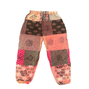 Cotton Printed Patchwork Harem Pant