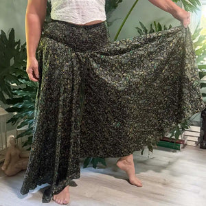 Super Wide Leg Silk Palazzo Pant
