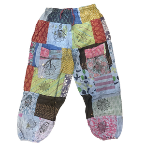 Cotton Printed Patchwork Harem Pant