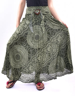 Maxi Skirt with Coconut Buckle