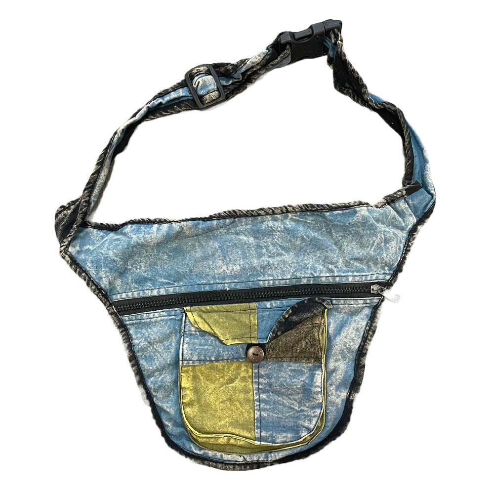 Patch Hip Bag Blue Bags And Backpacks