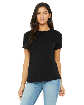 Bella + Canvas Ladies Relaxed Jersey Short-Sleeve T-Shirt Xl / Black
