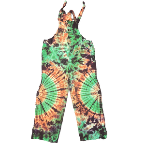 Tie dye dungarees jumpsuit