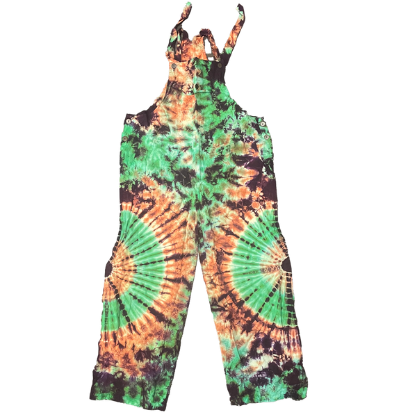 Tie dye dungarees jumpsuit