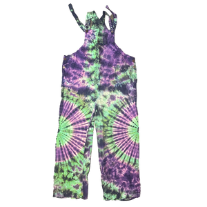 Tie dye dungarees jumpsuit
