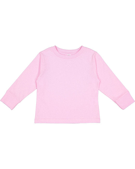 Rabbit Skins Toddler Long-Sleeve T-Shirt Size 2 / Pink