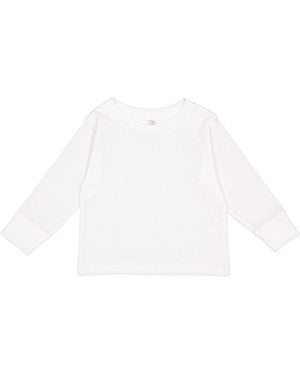 Rabbit Skins Toddler Long-Sleeve T-Shirt Size 2 / White
