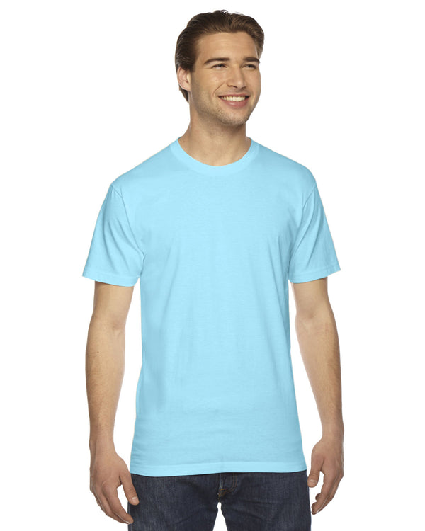 Aqua t-shirt, front view.