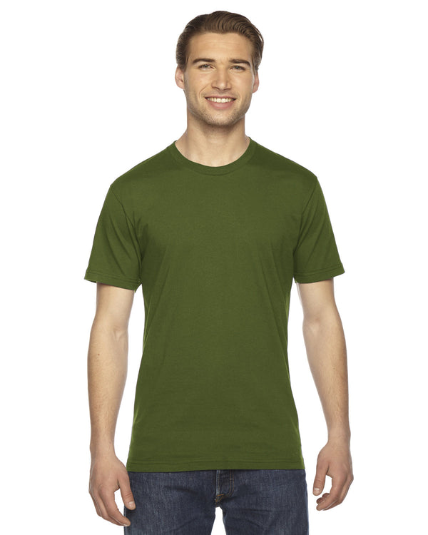 Olive t-shirt, front view.