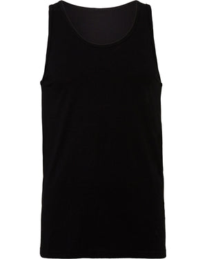 Black bella canvas unisex jersey tank