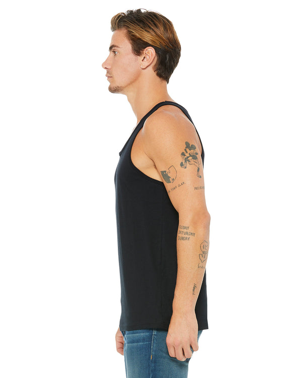 Black, side view.
