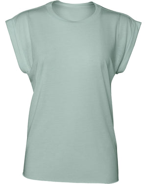 Deep teal heather; front view.