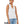 White cut out tank. Front view.