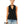 Black cut out tank. Front view.