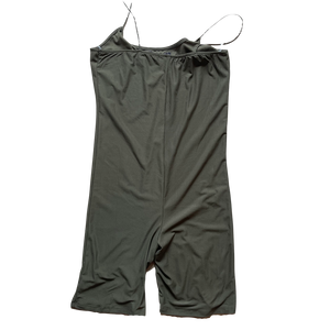 dusty olive derek heart juniors bungee strap romper