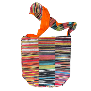 Bohemian Peace Sign Sling Crossbody Monk Bag