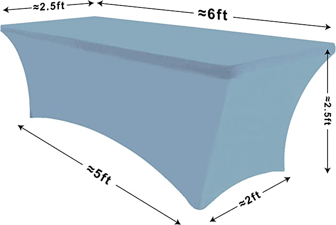 6ft Rectangular Fitted Spandex Table Cloth – Elephat Supplies and Apparel