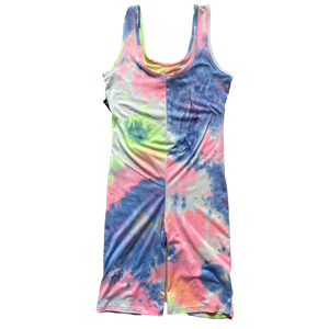 tyedye derek heart juniors tie dye pattern bike shorts back view