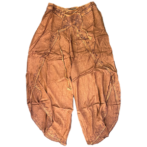 Women Stonewashed Casual Pants