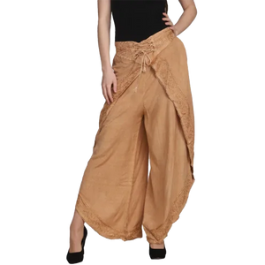 Women Stonewashed Casual Pants