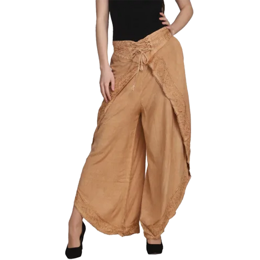 Women Stonewashed Casual Pants