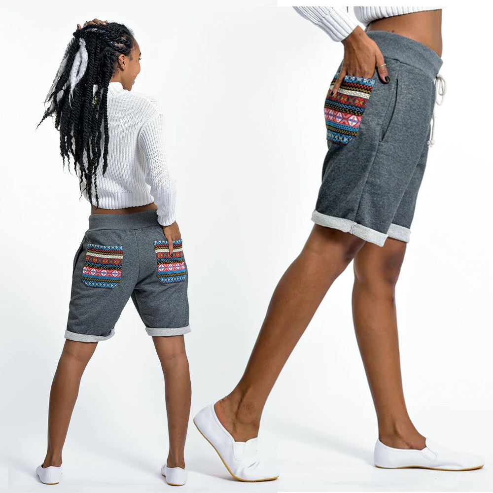 Unisex Shorts with Aztec Pockets