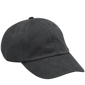 Black cap, front view.