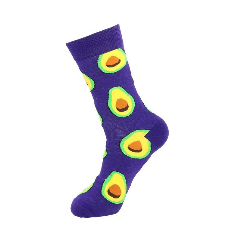 Avocado purple sock