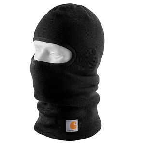 Black carhartt knit insulated face mask