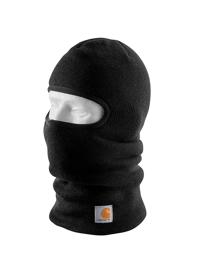 Black carhartt knit insulated face mask