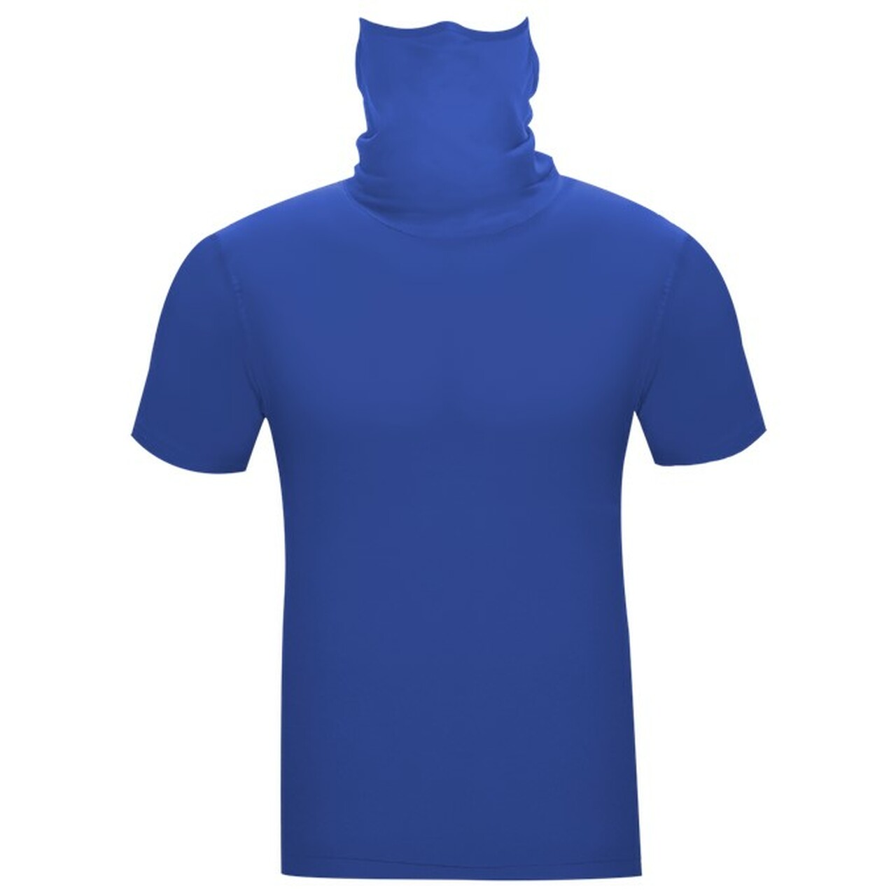 Blue badger sport 2b1 pro compression crew with mask