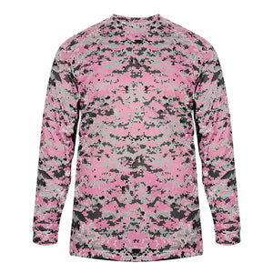 Alleson digital camo long sleeve shirt pink