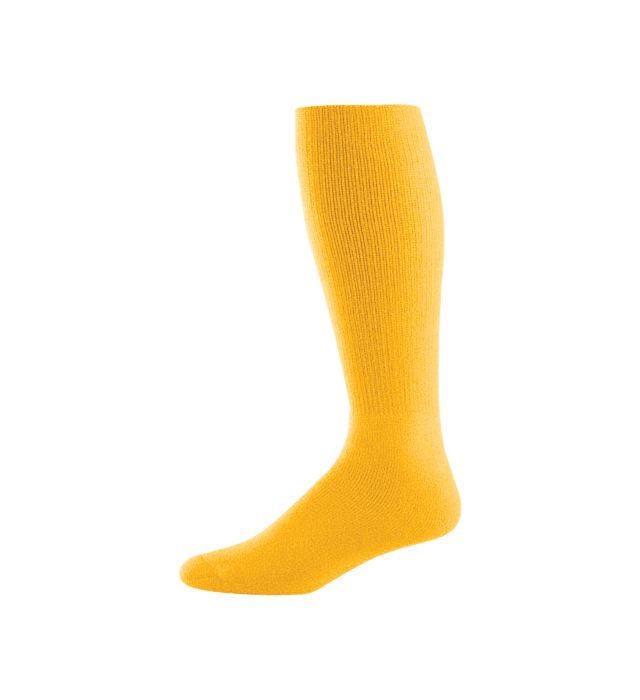 Yellow augusta sportswear athletic sock