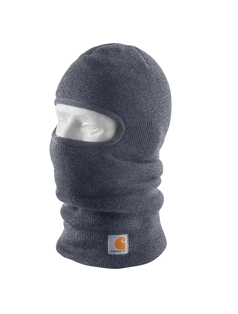 Grey carhartt knit insulated face mask